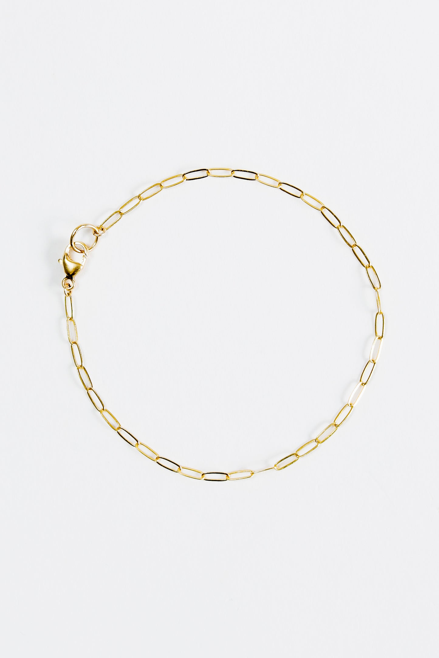 Dainty Paperclip Chain Bracelet