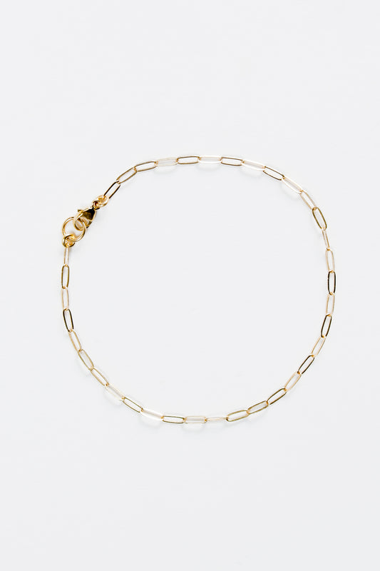 Dainty Paperclip Chain Bracelet